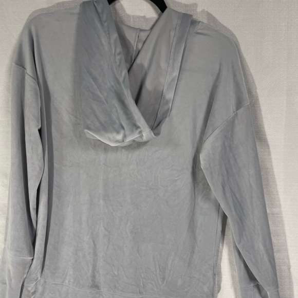 Nine West active wear 1/4 zip hooded jacket size small gray - Picture 2 of 4